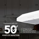 Glacier 30Inch 490 MAX Blower CFM 1.0 Sones White Range Hood view 5
