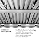 ZLINE 48 in. Under Cabinet Outdoor Grill Hood (GOU1-48) view 12