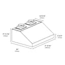 ZLINE 72 in. Under Cabinet Outdoor Grill Hood (GOU1-72) view 9