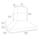 ZLINE 60 in. Wall Mount Outdoor Grill Hood (GOW1-60) view 9