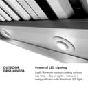 ZLINE 60 in. Wall Mount Outdoor Grill Hood (GOW1-60) view 10