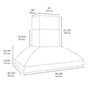 ZLINE 60 in. Wall Mount Outdoor Grill Hood (GOW2-60) view 9