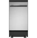 Ge® Energy Star® 18" Stainless Steel Interior Portable Dishwasher With Sanitize Cycle view 1