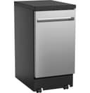 Ge® Energy Star® 18" Stainless Steel Interior Portable Dishwasher With Sanitize Cycle view 3