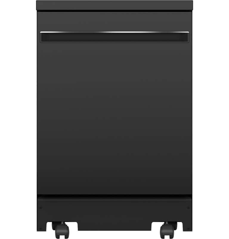 Ge® Energy Star® 24" Stainless Steel Interior Portable Dishwasher With Sanitize Cycle