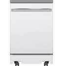 Ge® Energy Star® 24" Stainless Steel Interior Portable Dishwasher With Sanitize Cycle view 1