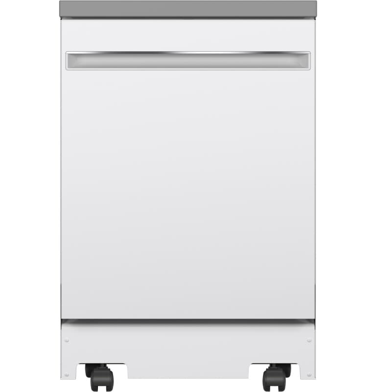 Ge® Energy Star® 24" Stainless Steel Interior Portable Dishwasher With Sanitize Cycle