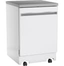 Ge® Energy Star® 24" Stainless Steel Interior Portable Dishwasher With Sanitize Cycle view 3