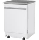 Ge® Energy Star® 24" Stainless Steel Interior Portable Dishwasher With Sanitize Cycle view 4