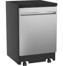 Ge® Energy Star® 24" Stainless Steel Interior Portable Dishwasher With Sanitize Cycle view 3