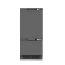 36 In. 19.8 Cu. Ft. Panel Ready Built-in Bottom Freezer Refrigerator With Water Dispenser And Ice Maker With Graphite Gray Interior view 6