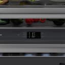 ZLINE 72 in. 39.6 cu. ft. Panel Ready French Door Built-In Bottom Freezer Refrigerator with Water Dispensers and Ice Makers with Graphite Gray Interior (GRBIT-72) view 9