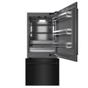 ZLINE 36 in. 19.8 cu. ft. Built-In Bottom Freezer Refrigerator with Water Dispenser and Ice Maker in Black Stainless Steel with Graphite Gray Interior (GRBIT-BS-36) view 4