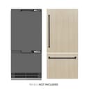 Autograph Edition 36 In. 19.8 Cu. Ft. Panel Ready Built-in Bottom Freezer Refrigerator With Water Dispenser And Ice Maker With Graphite Gray Interior And Matte Black Accents view 2