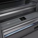 Autograph Edition 36 In. 19.8 Cu. Ft. Panel Ready Built-in Bottom Freezer Refrigerator With Water Dispenser And Ice Maker With Graphite Gray Interior And Matte Black Accents view 13