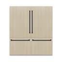 Autograph Edition 72 In. 39.6 Cu. Ft. Panel Ready French Door Built-in Bottom Freezer Refrigerator With Water Dispensers And Ice Makers With Graphite Gray Interior And Matte Black Accents view 3