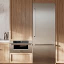 30 In. 16.1 Cu. Ft. Built-in Bottom Freezer Refrigerator With Water Dispenser And Ice Maker In Stainless Steel With Graphite Gray Interior view 11