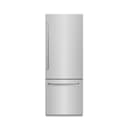 30 In. 16.1 Cu. Ft. Built-in Bottom Freezer Refrigerator With Water Dispenser And Ice Maker In Stainless Steel With Graphite Gray Interior view 19