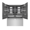 60 In. 32.2 Cu. Ft. French Door Built-in Bottom Freezer Refrigerator With Water Dispensers And Ice Makers In Stainless Steel With Graphite Gray Interior view 1