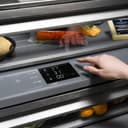 60 In. 32.2 Cu. Ft. French Door Built-in Bottom Freezer Refrigerator With Water Dispensers And Ice Makers In Stainless Steel With Graphite Gray Interior view 7