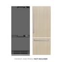 ZLINE 30 in. 16.1 cu. ft. Panel Ready Built-In Bottom Freezer Refrigerator with Water Dispenser and Ice Maker with Graphite Gray Interior (GRBIV-30) view 12