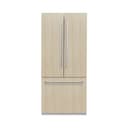 ZLINE 36 in. 19.6 cu. ft. Panel Ready French Door Built-In Bottom Freezer Refrigerator with Water Dispenser and Ice Maker with Graphite Gray Interior (GRBIV-36) view 20