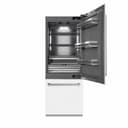 30 in. 16.1 cu. ft. Built-In Bottom Freezer Refrigerator with Water Dispenser and Ice Maker view 1