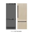 ZLINE Autograph Edition 30 in. 16.1 cu. ft. Panel Ready Built-In Bottom Freezer Refrigerator with Water Dispenser and Ice Maker with Graphite Gray Interior and Matte Black Accents (GRBIVZ-30-MB) view 12