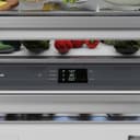 ZLINE Autograph Edition 30 in. 16.1 cu. ft. Panel Ready Built-In Bottom Freezer Refrigerator with Water Dispenser and Ice Maker with Graphite Gray Interior and Matte Black Accents (GRBIVZ-30-MB) view 15