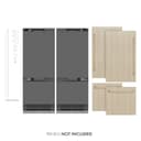 Autograph Edition 60 In. 32.2 Cu. Ft. Panel Ready French Door Built-in Bottom Freezer Refrigerator With Water Dispenser And Ice Maker With Graphite Gray Interior And Champagne Bronze Accents view 12