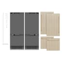 Autograph Edition 60 In. 32.2 Cu. Ft. Panel Ready French Door Built-in Bottom Freezer Refrigerator With Water Dispenser And Ice Maker With Graphite Gray Interior And Champagne Bronze Accents view 20