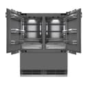 Autograph Edition 60 In. 32.2 Cu. Ft. Panel Ready French Door Built-in Bottom Freezer Refrigerator With Water Dispenser And Ice Maker With Graphite Gray Interior And Champagne Bronze Accents view 18