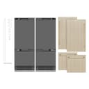 Autograph Edition 60 In. 32.2 Cu. Ft. Panel Ready French Door Built-in Bottom Freezer Refrigerator With Water Dispenser And Ice Maker With Graphite Gray Interior And Polished Gold Accents view 20
