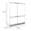 Autograph Edition 60 In. 32.2 Cu. Ft. Panel Ready French Door Built-in Bottom Freezer Refrigerator With Water Dispenser And Ice Maker With Graphite Gray Interior And Matte Black Accents view 11