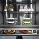 Autograph Edition 30 In. 16.1 Cu. Ft. Built-in Bottom Freezer Refrigerator With Water Dispenser And Ice Maker In Satin Stainless Steel With Graphite Gray Interior And Polished Gold Accents view 13