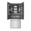 Autograph Edition 36 In. 19.6 Cu. Ft. French Door Built-in Bottom Freezer Refrigerator With Water Dispenser And Ice Maker In Satin Stainless Steel With Graphite Gray Interior And Champagne Bronze Accents view 19