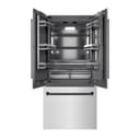 Autograph Edition 36 In. 19.6 Cu. Ft. French Door Built-in Bottom Freezer Refrigerator With Water Dispenser And Ice Maker In Satin Stainless Steel With Graphite Gray Interior And Matte Black Accents view 1