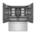 Autograph Edition 60 In. 32.2 Cu. Ft. French Door Built-in Bottom Freezer Refrigerator With Water Dispenser And Ice Maker In Satin Stainless Steel With Graphite Gray Interior And Champagne Bronze Accents view 18