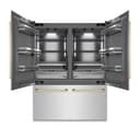Autograph Edition 60 In. 32.2 Cu. Ft. French Door Built-in Bottom Freezer Refrigerator With Water Dispenser And Ice Maker In Satin Stainless Steel With Graphite Gray Interior And Polished Gold Accents view 18