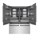 Autograph Edition 60 In. 32.2 Cu. Ft. French Door Built-in Bottom Freezer Refrigerator With Water Dispenser And Ice Maker In Satin Stainless Steel With Graphite Gray Interior And Matte Black Accents view 18