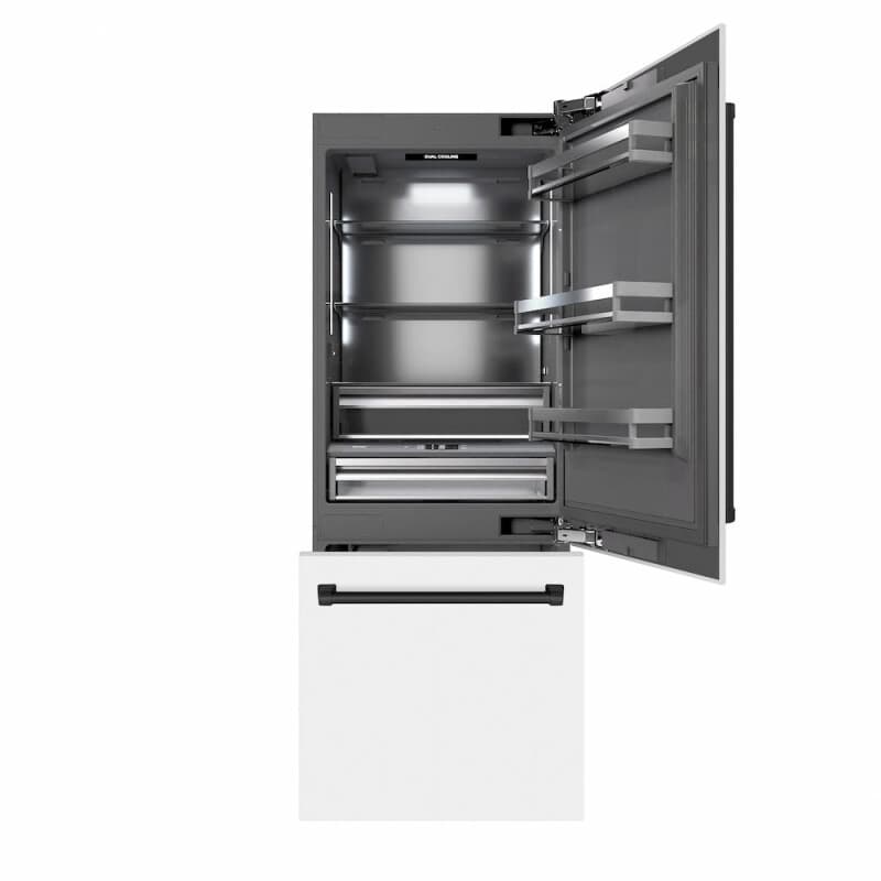 Autograph Edition 30 in. 16.1 cu. ft. Built-In Bottom Freezer Refrigerator with Water Dispenser and Ice Maker