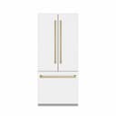 Autograph Edition 36 In. 19.6 Cu. Ft. French Door Built-in Bottom Freezer Refrigerator With Water Dispenser And Ice Maker In White Matte With Graphite Gray Interior And Champagne Bronze Accents view 11