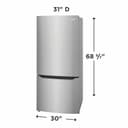 20 Cu. Ft. Standard-Depth Bottom Freezer Refrigerator view 14