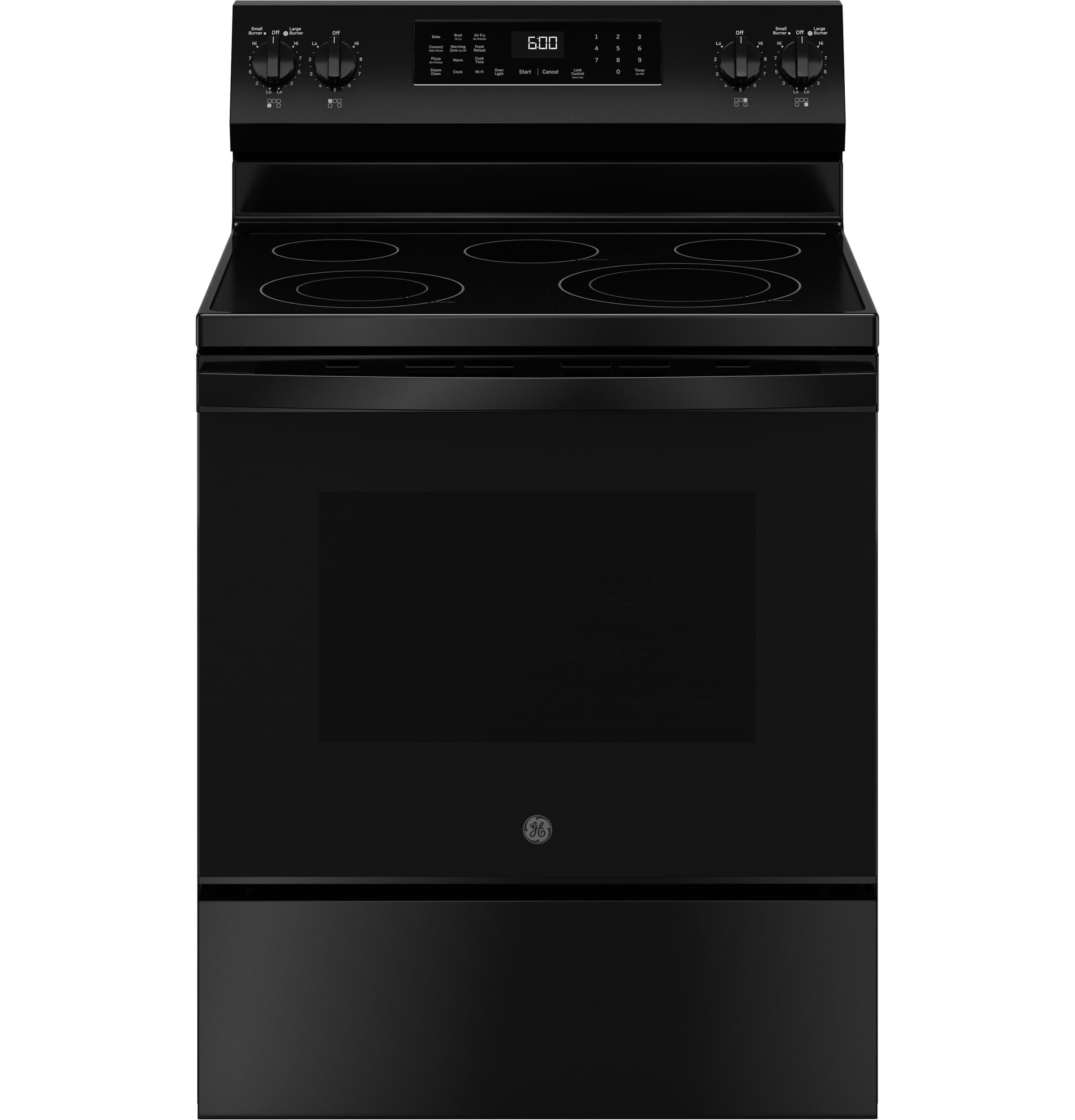 Ge® Energy Star® 30" Free-standing Electric Convection Range With No Preheat Air Fry And Easywash™ Oven Tray