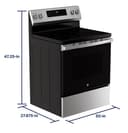 Ge® Energy Star® 30" Free-standing Electric Convection Range With No Preheat Air Fry And Easywash™ Oven Tray view 15