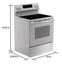 Ge® Energy Star® 30" Free-standing Electric Convection Range With No Preheat Air Fry And Easywash™ Oven Tray view 15