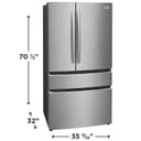 22 Cu. Ft. Counter-Depth 4-Door French Door Refrigerator view 2
