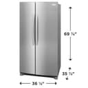 26 Cu. Ft. 36" Standard-Depth Side-by-Side Refrigerator view 2