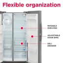 26 Cu. Ft. 36" Standard-Depth Side-by-Side Refrigerator view 6