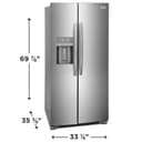 22 Cu. Ft. 33" Standard-Depth Side-by-Side Refrigerator view 5